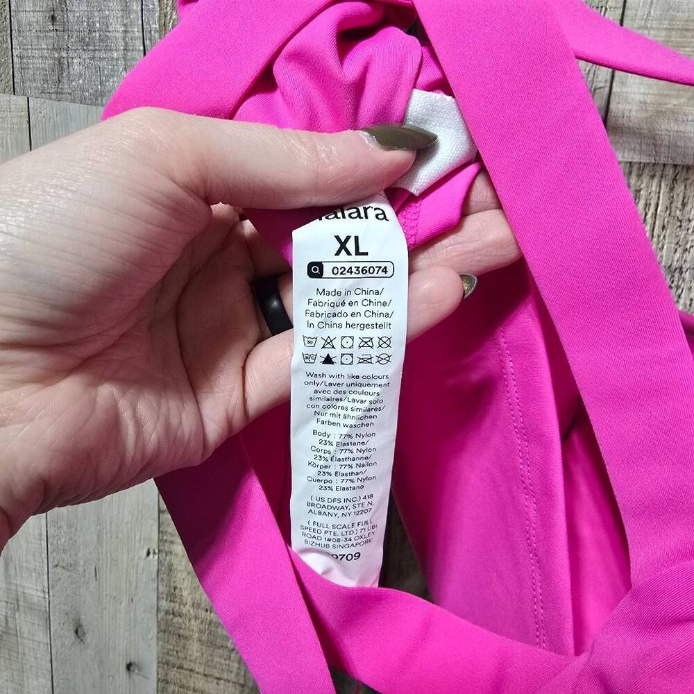 Halara SoftlyZero Airy Backless Sports Bra XL NWT Fuschia Fedora Gym Workout - Picture 7 of 7